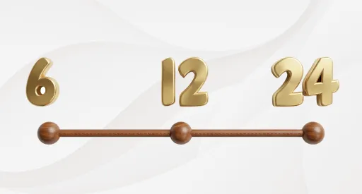 От 1 до 24 месяцев